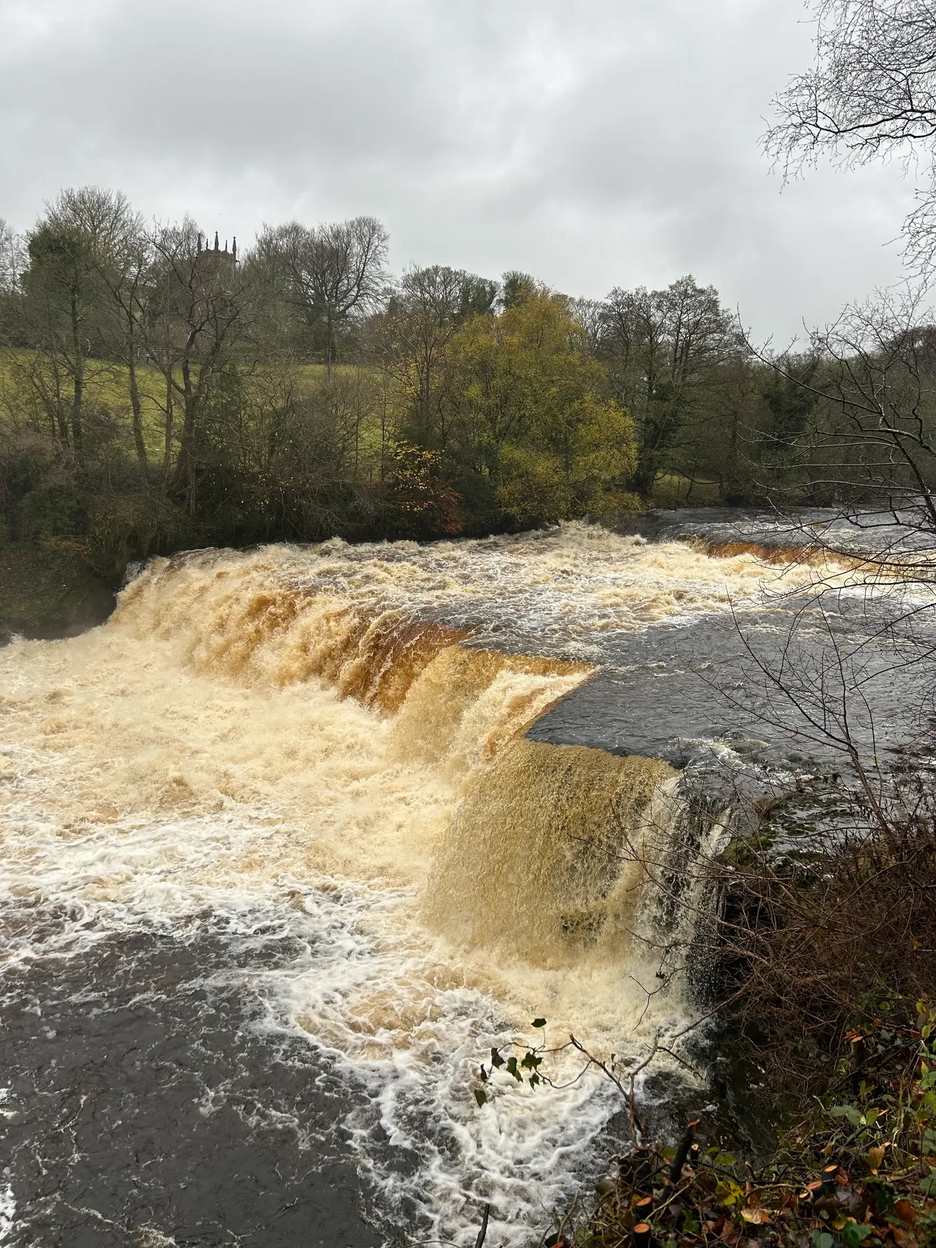 The tiered Aysgarth Falls in Wensleydale